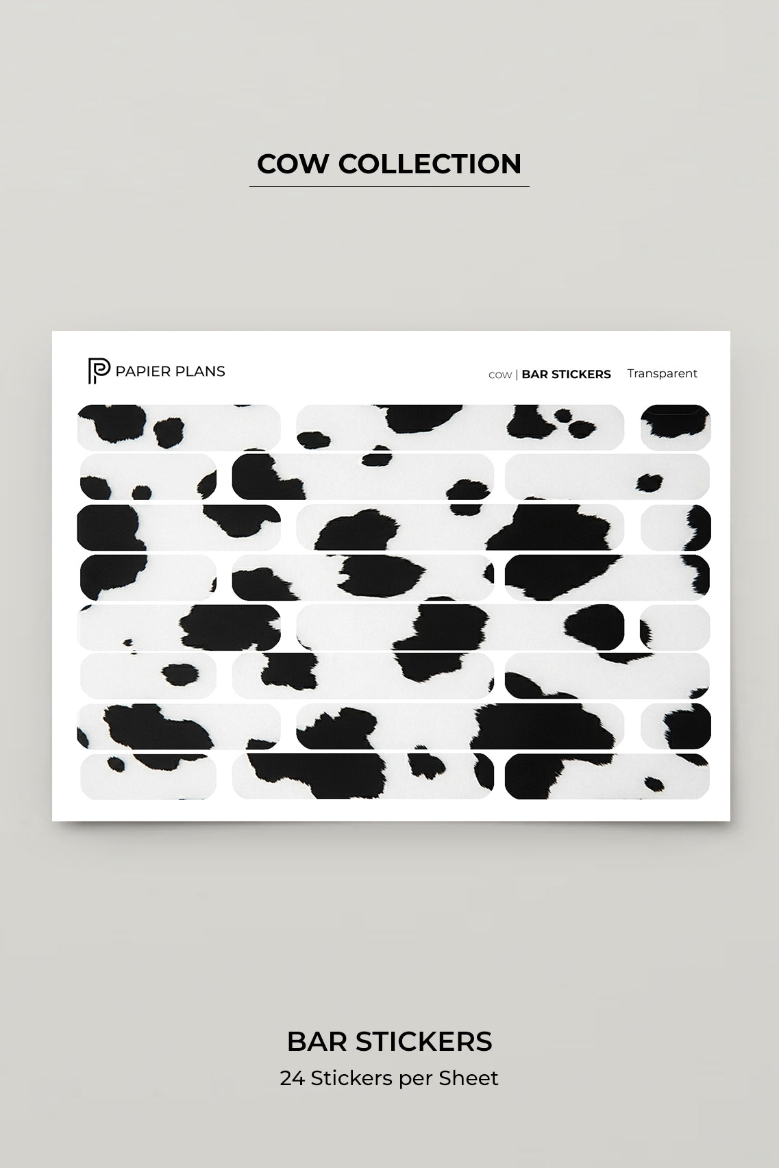 Bar stickers - Cow