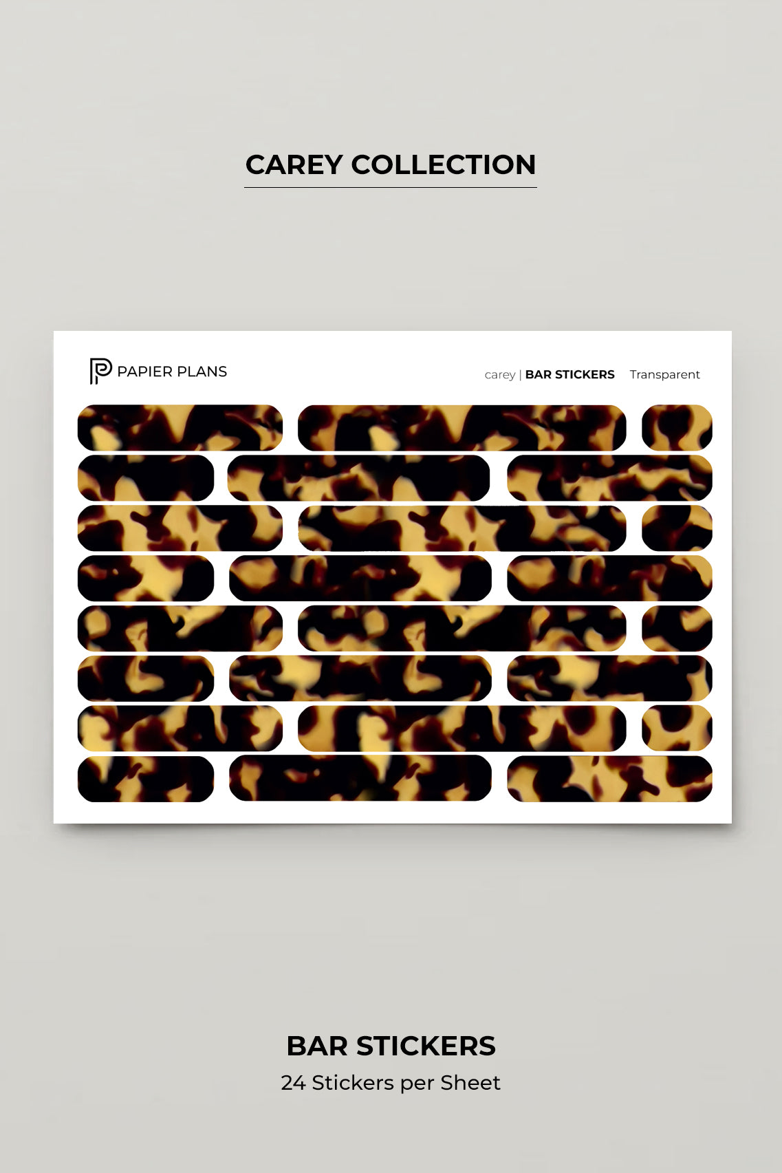 Bar Stickers - Carey Print