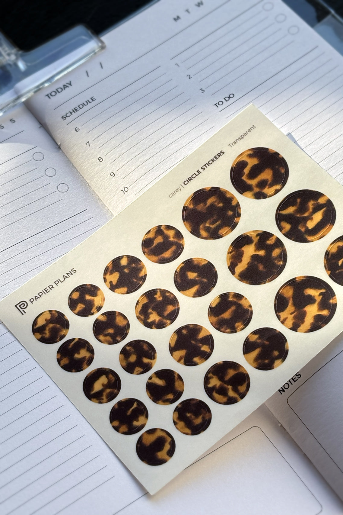 Circle Stickers - Carey Print