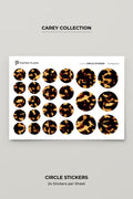 Circle Stickers - Carey Print