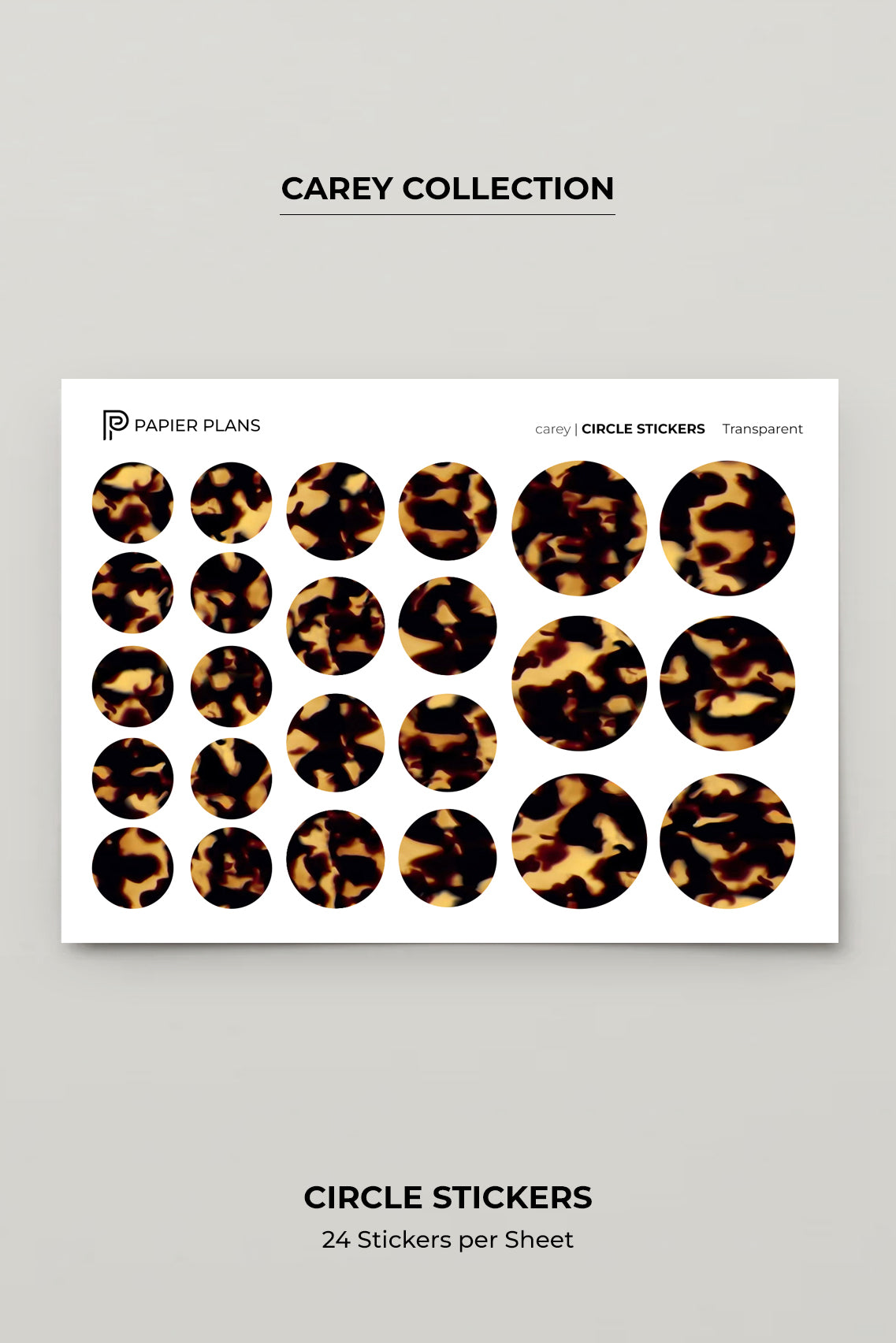 Circle Stickers - Carey Print