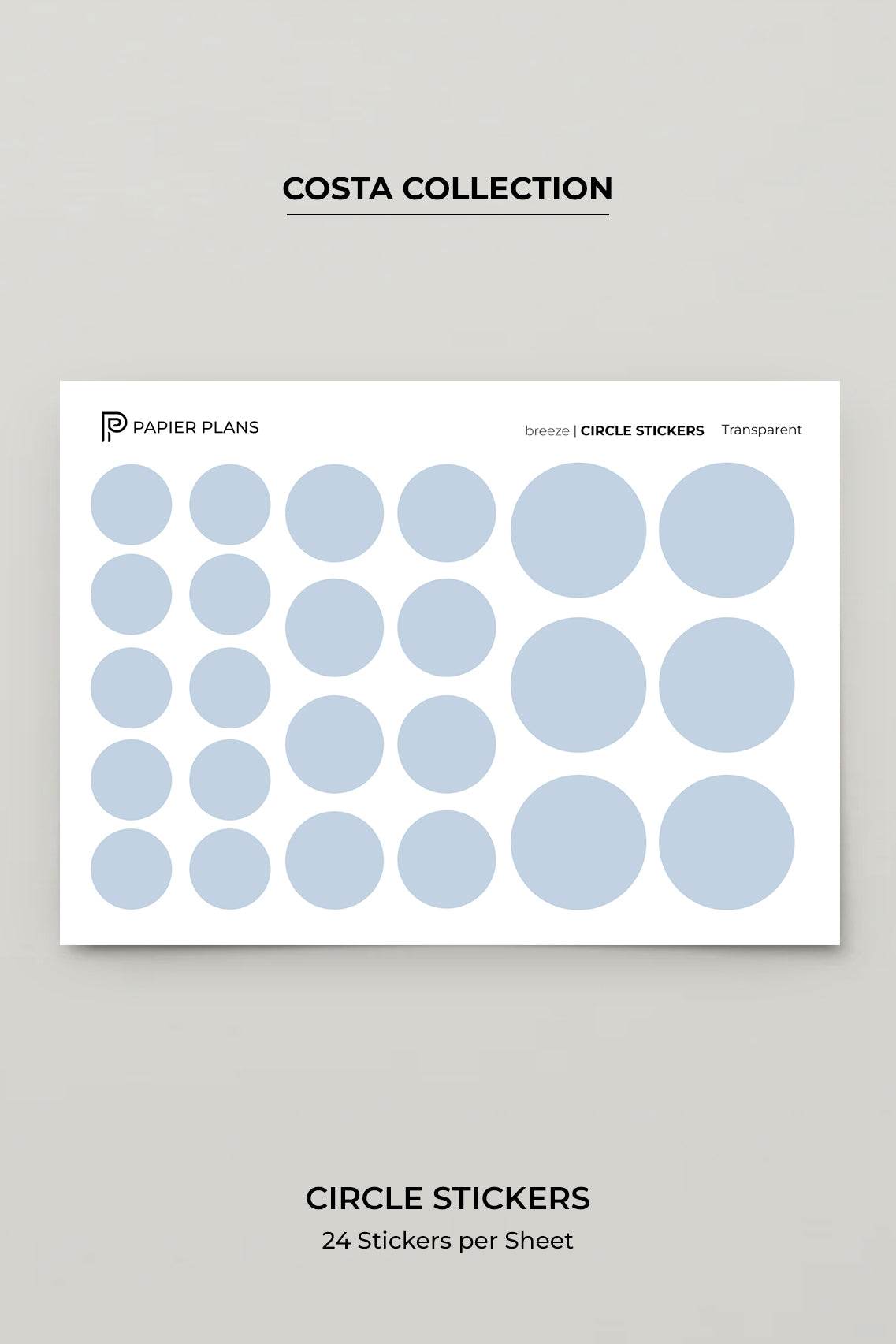Circle stickers - Costa Collection