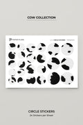 Circle stickers - Cow
