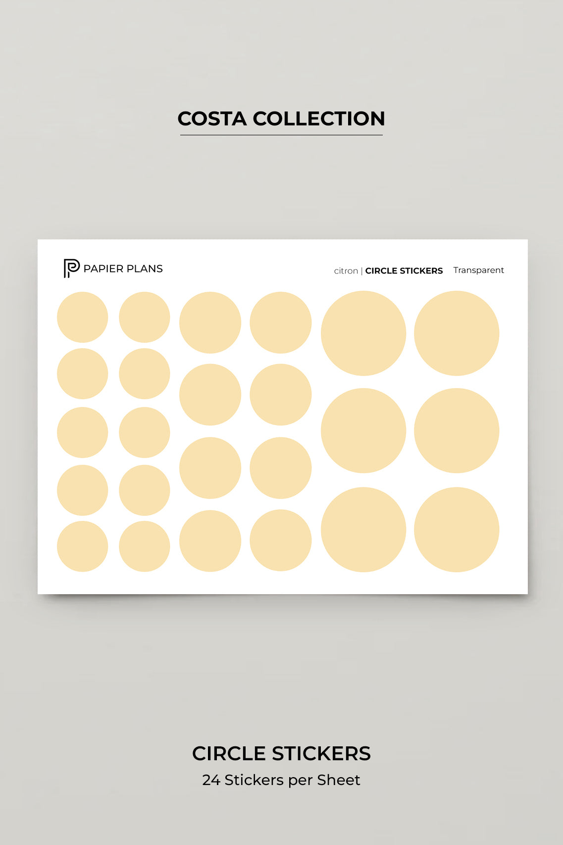 Circle stickers - Costa Collection