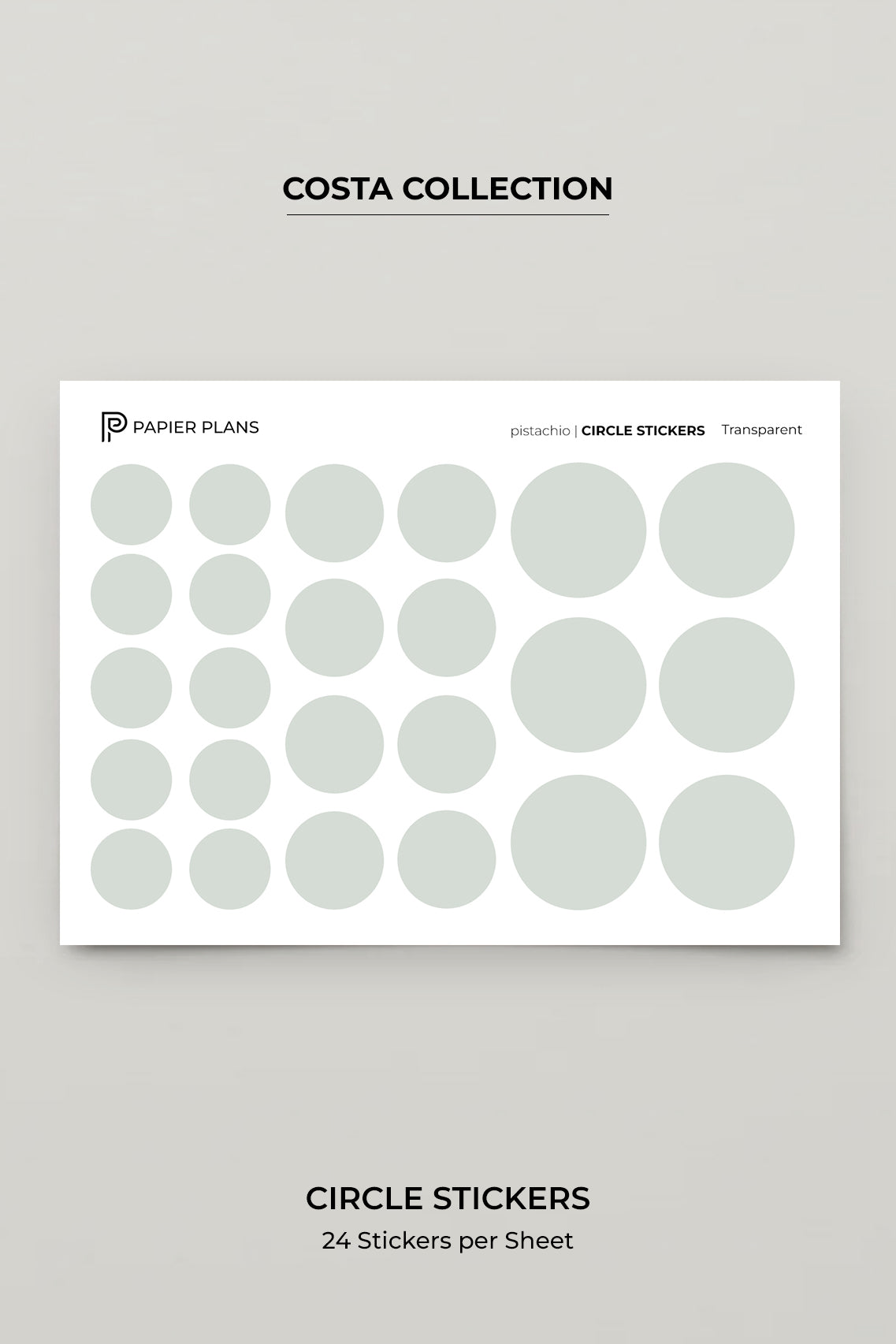 Circle stickers - Costa Collection