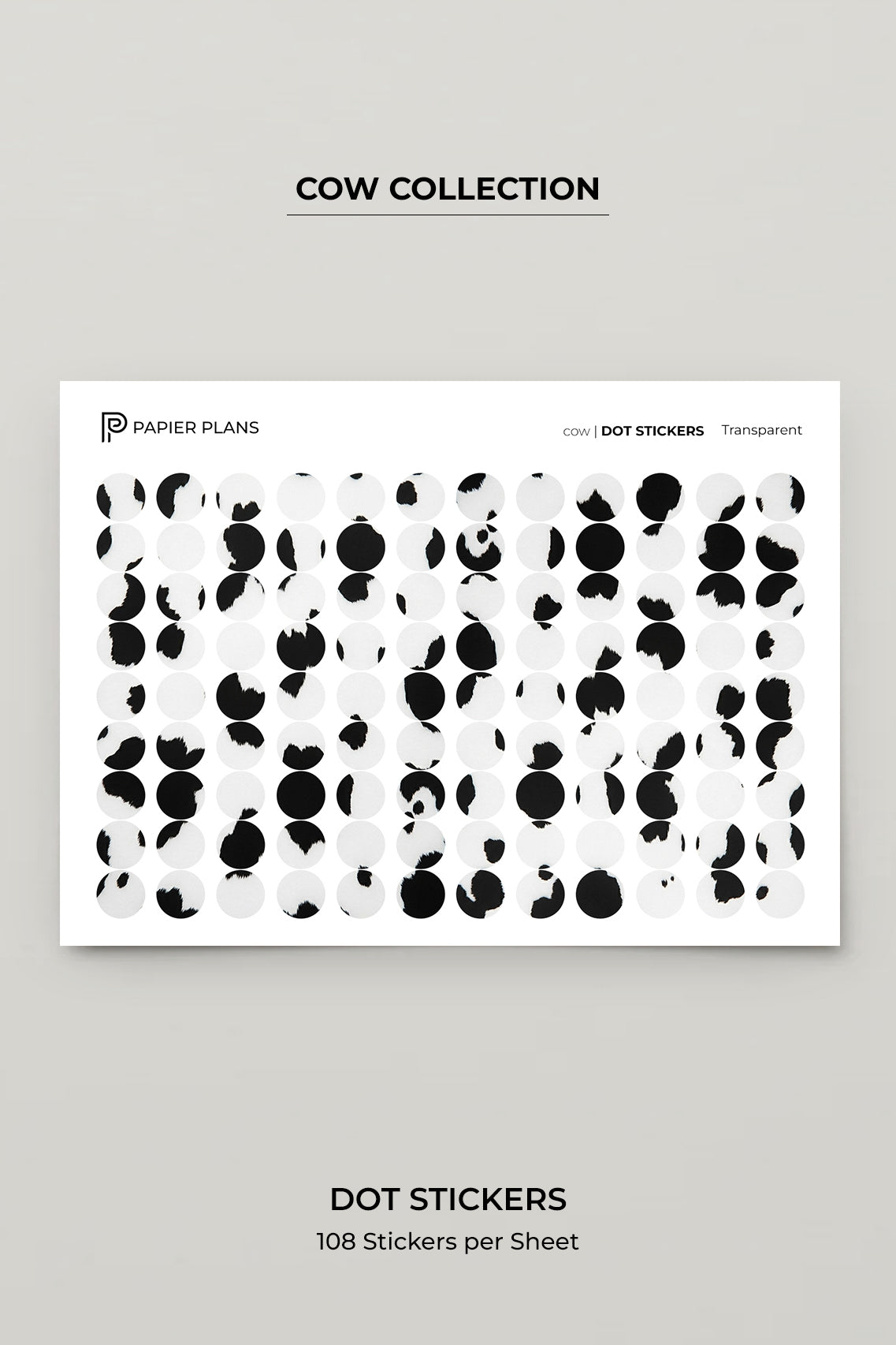Dot stickers - Cow