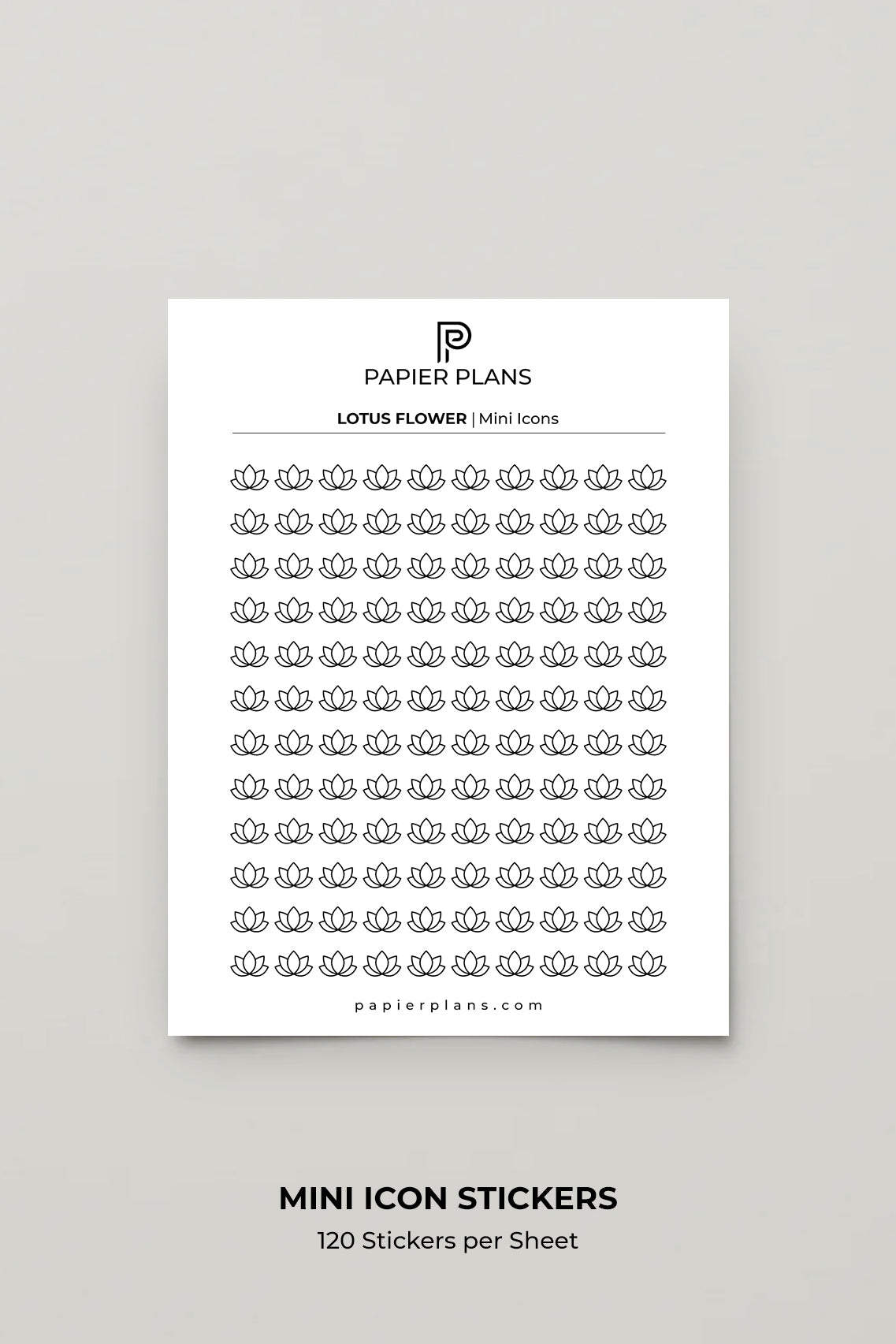 Mini Icons - Lotus Flower