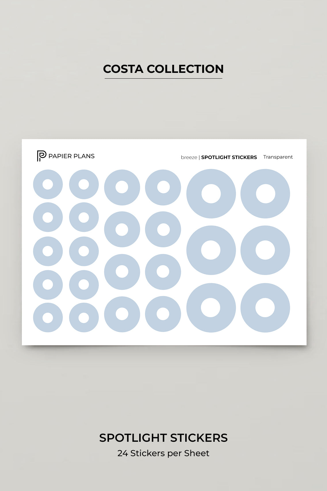 Spotlight stickers - Costa Collection