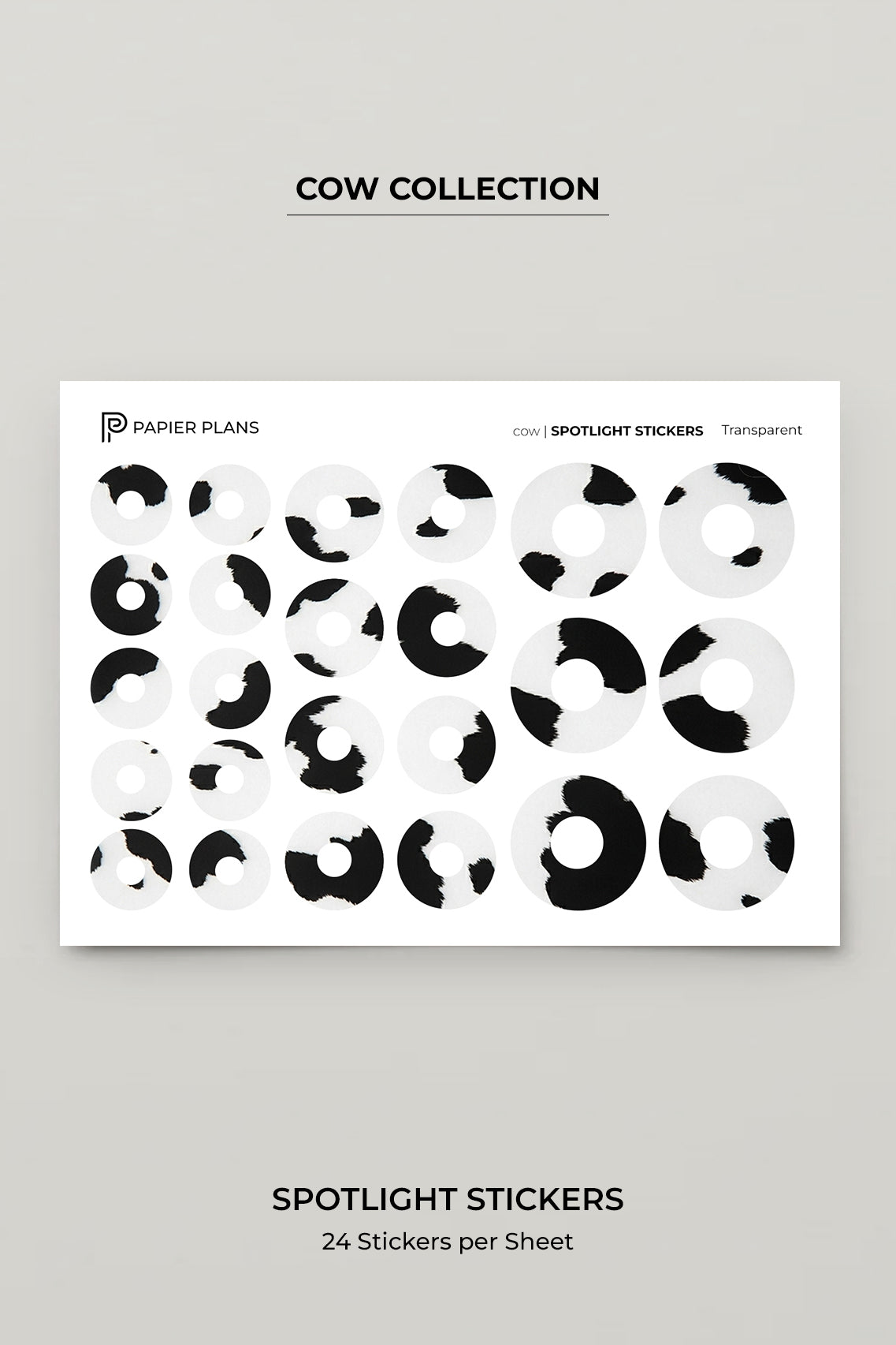 Spotlight stickers - Cow