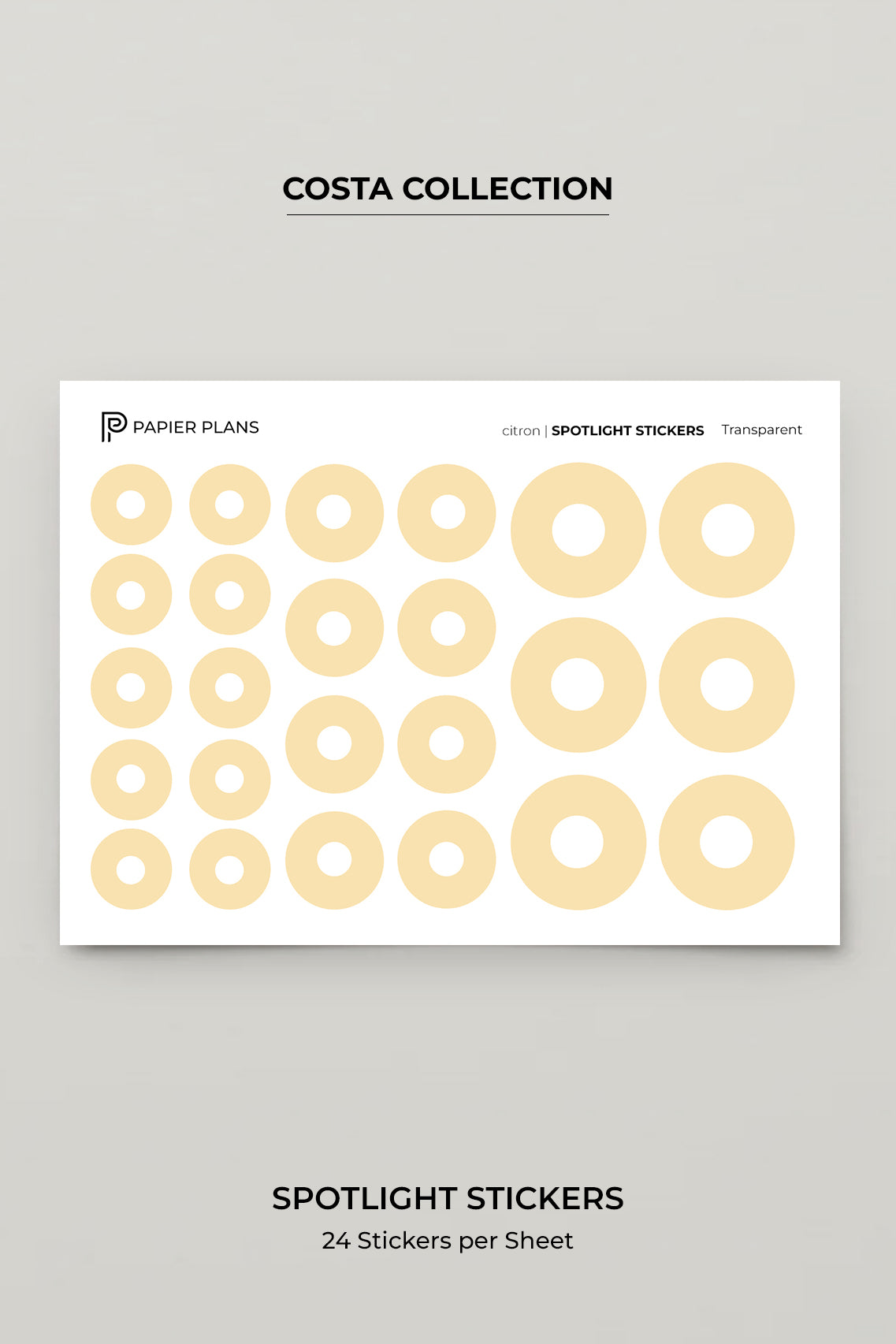 Spotlight stickers - Costa Collection
