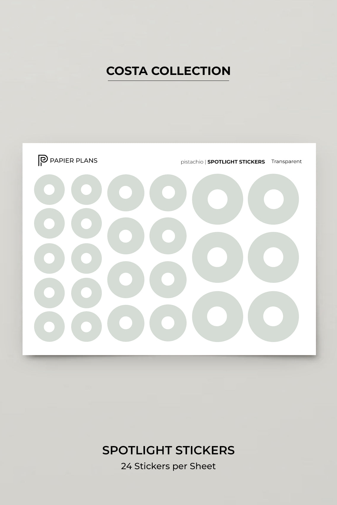 Spotlight stickers - Costa Collection