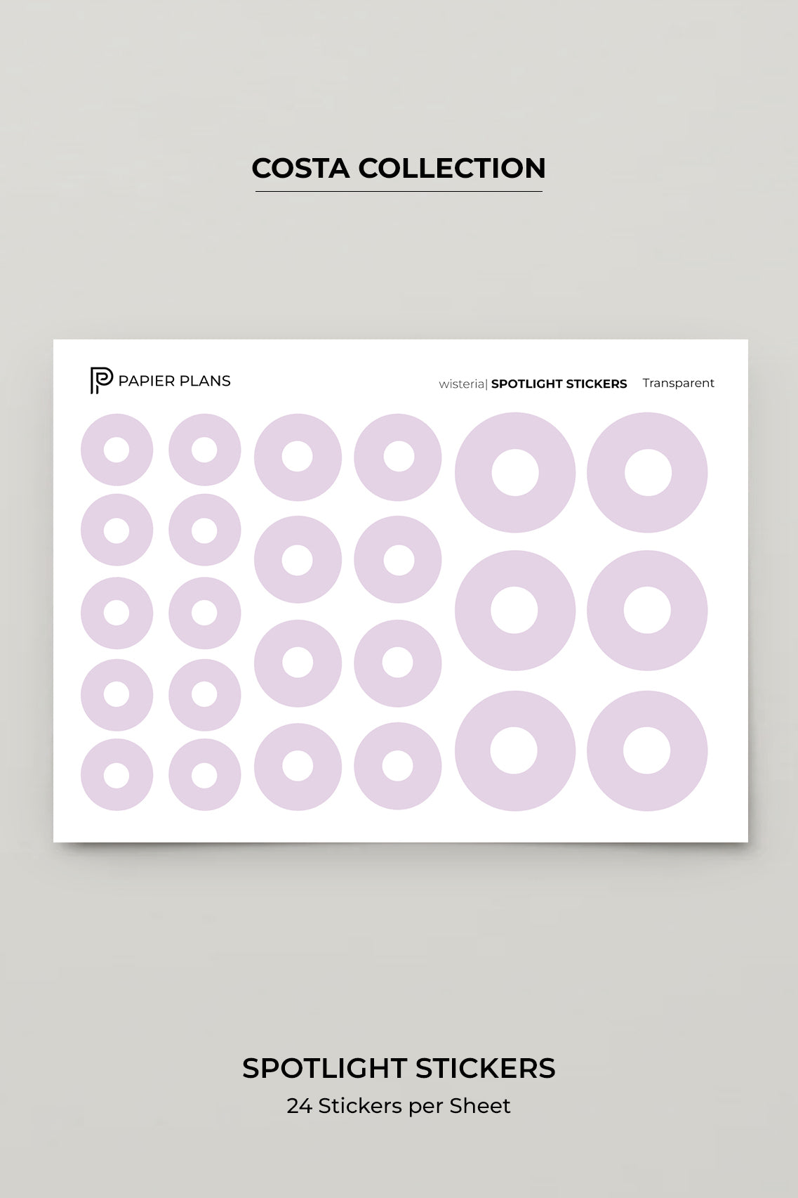Spotlight stickers - Costa Collection