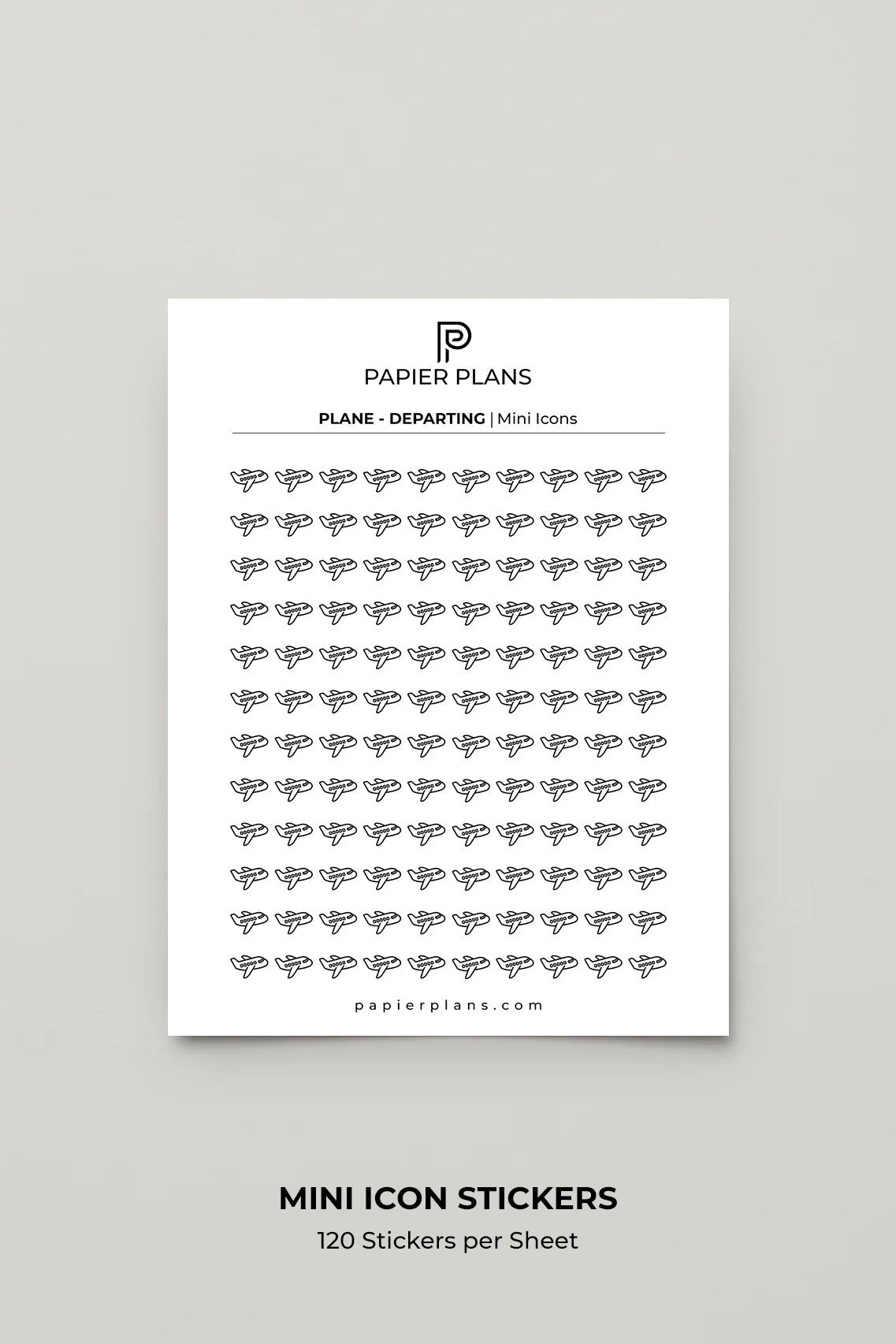 Mini Icons - Departing Plane