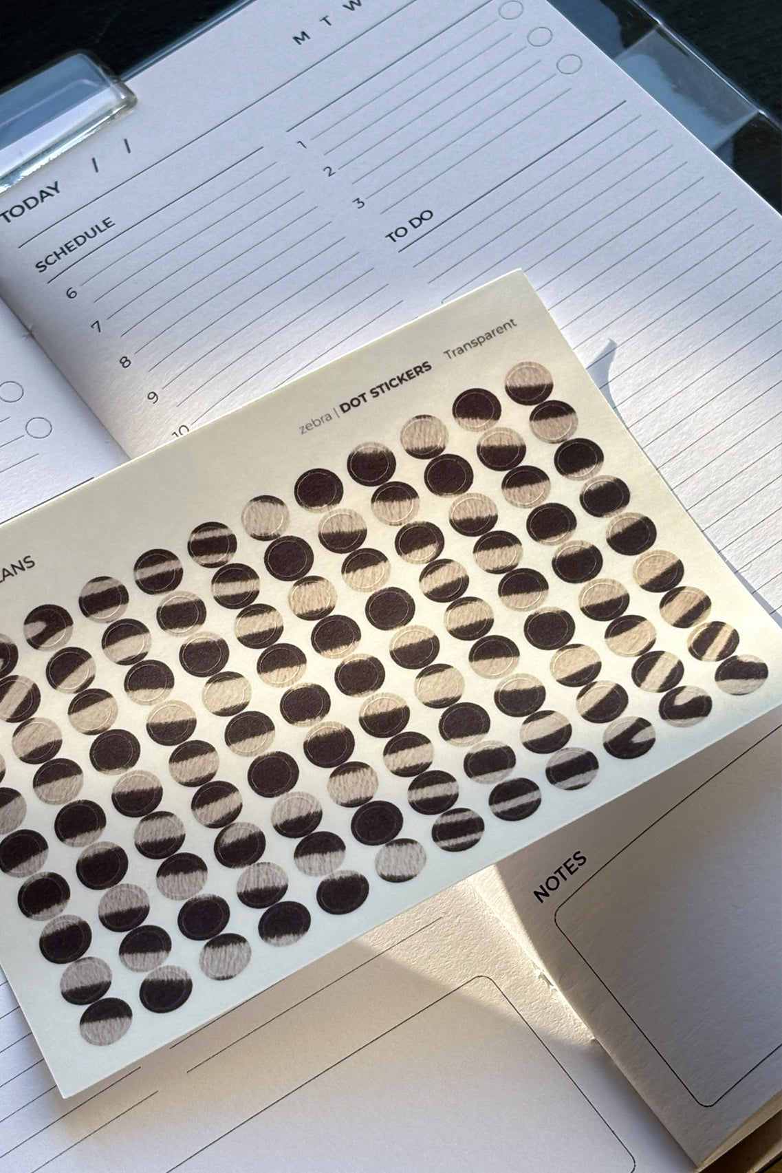 Dot Stickers - Zebra Print