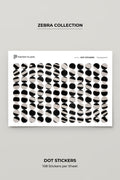 Dot Stickers - Zebra Print