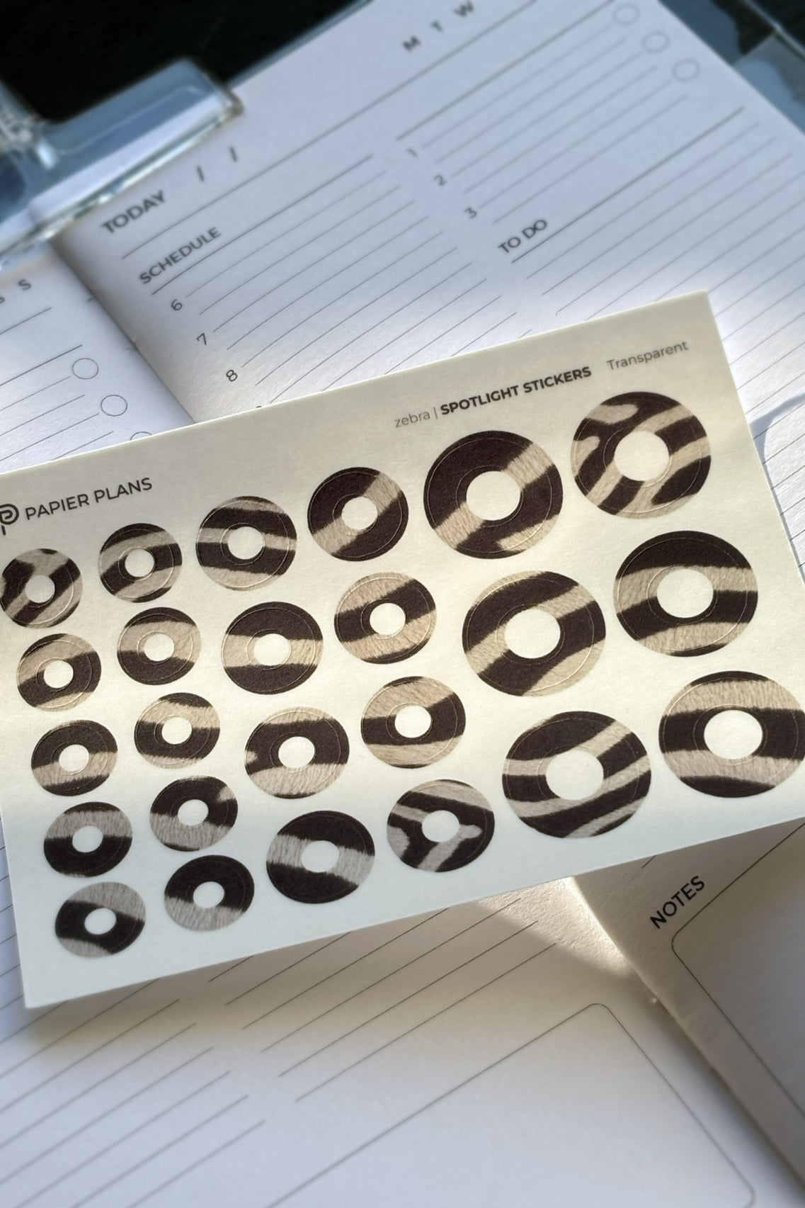 Spotlight Stickers - Zebra Print