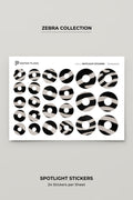 Spotlight Stickers - Zebra Print