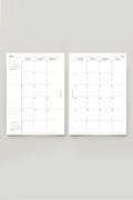 2026/2027 Monthly Calendar Insert