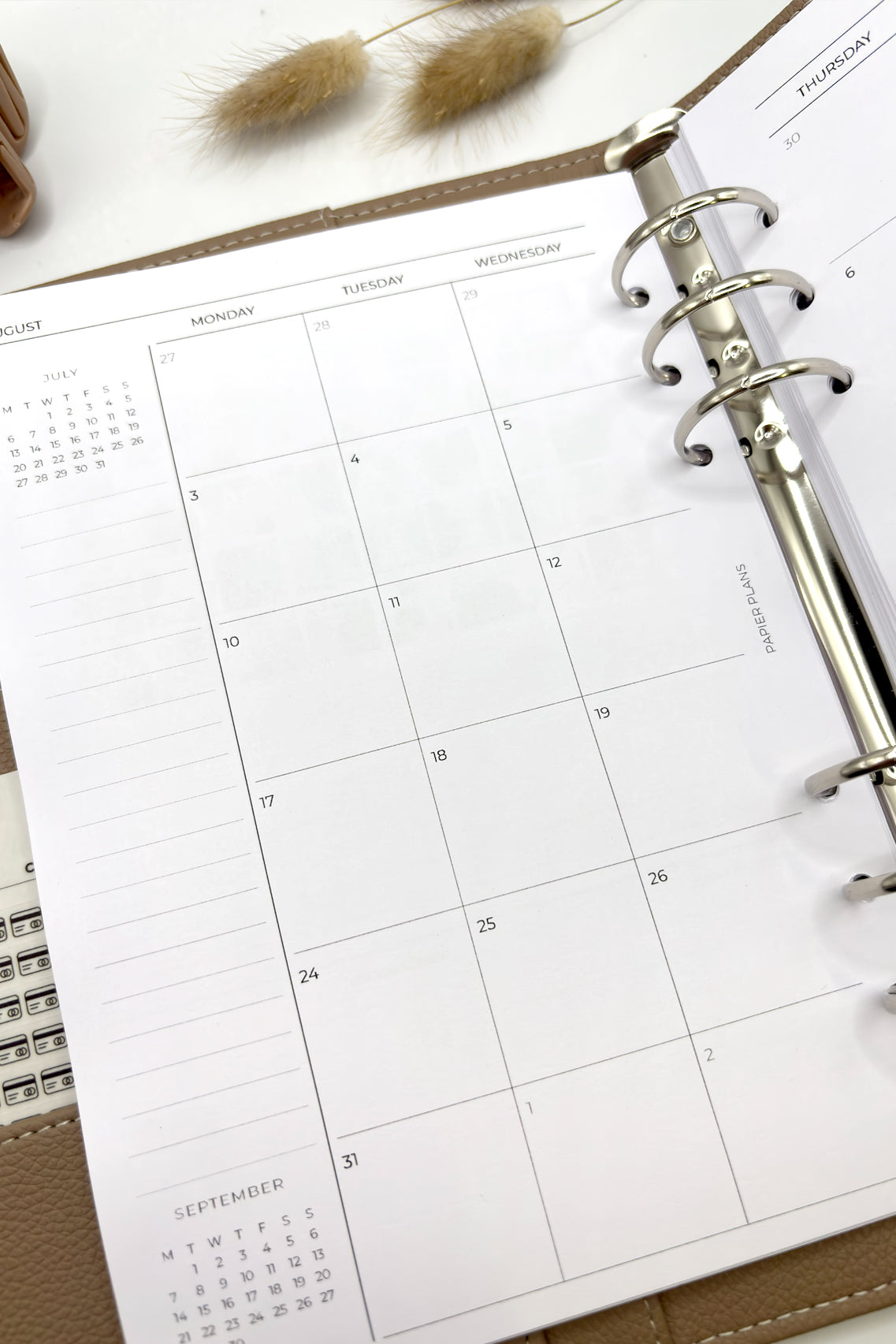 2026/2027 Monthly Calendar Insert