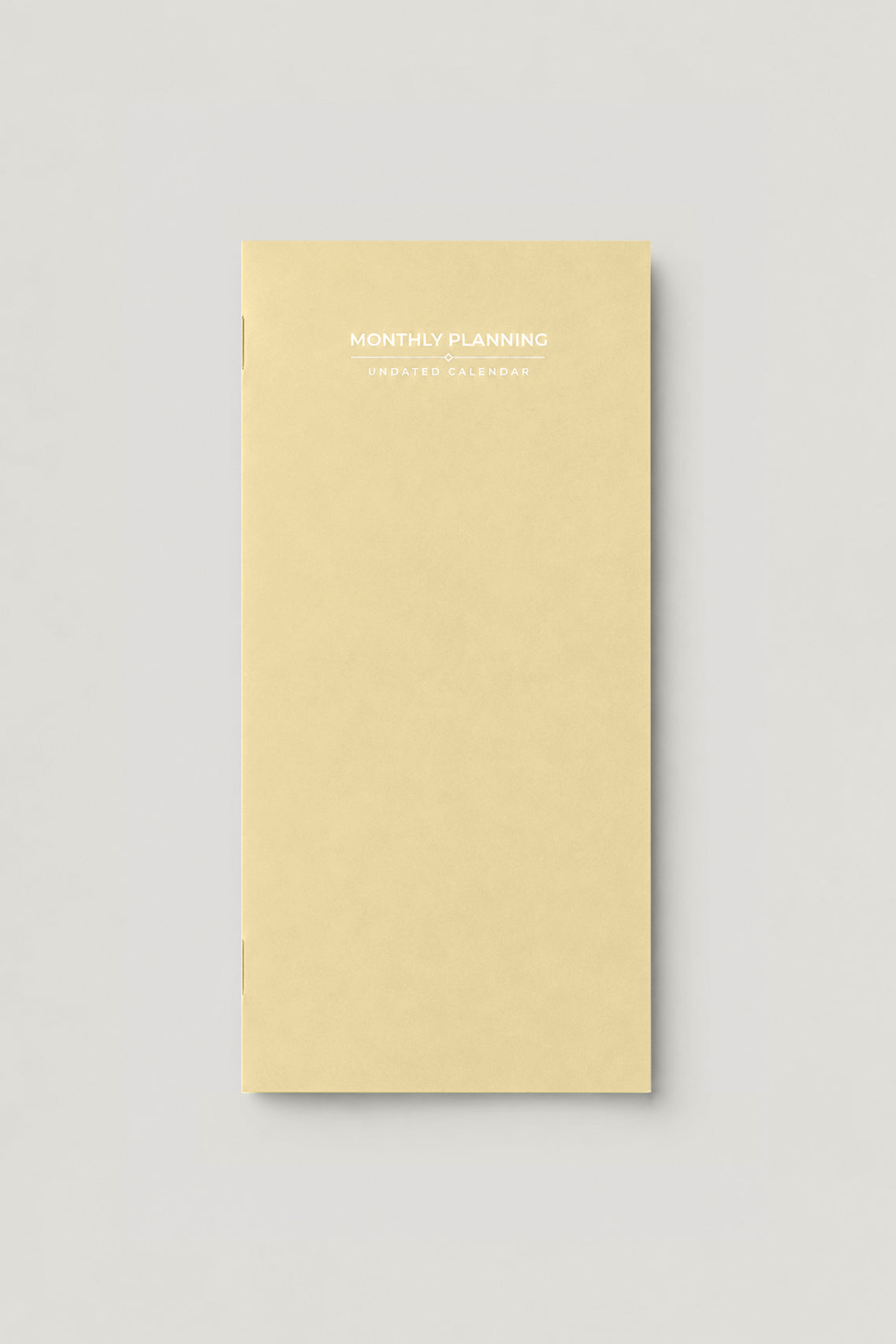 Travel Notebook - Monthly - Undated