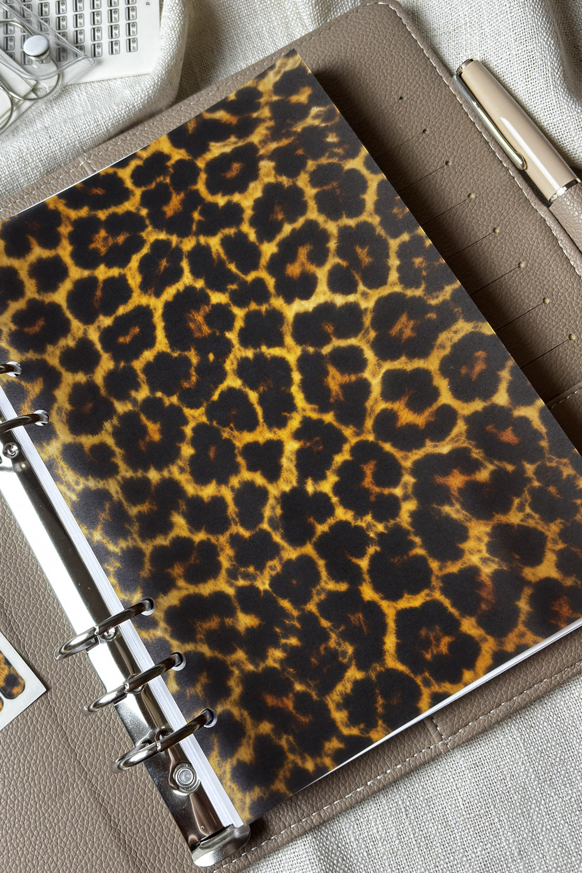Vellum Planner Dashboard - Leopard Print