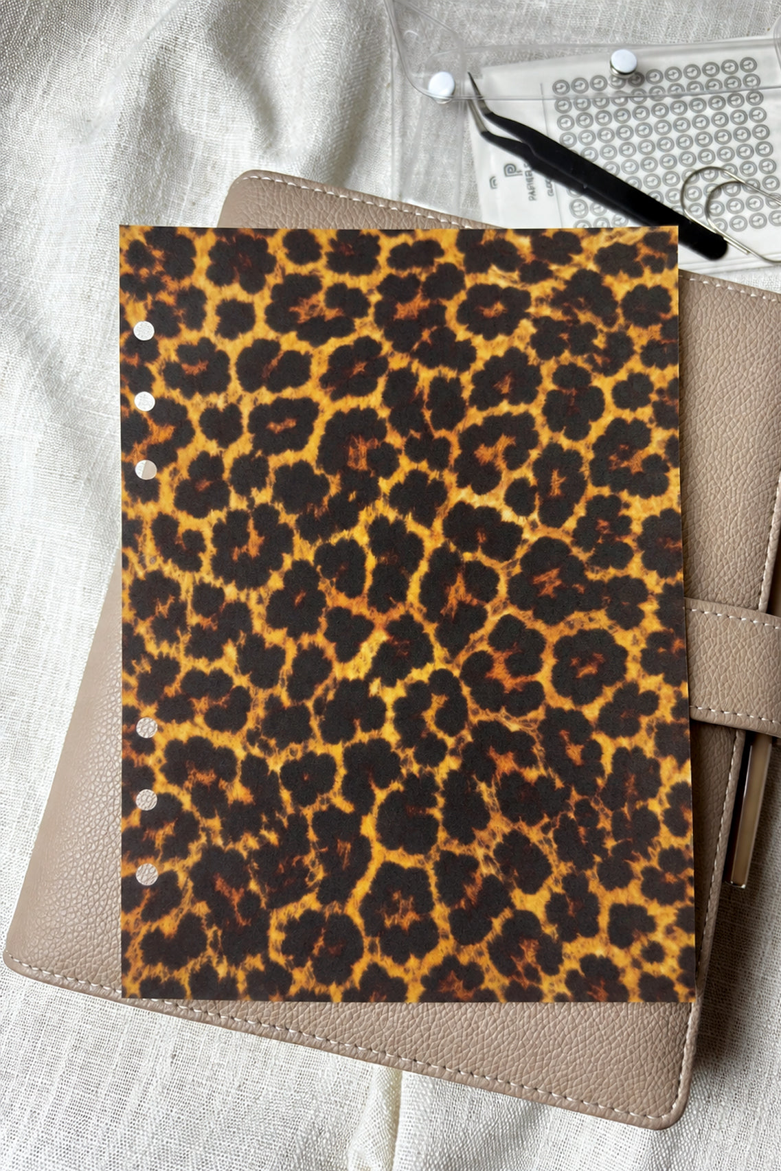 Vellum Planner Dashboard - Leopard Print