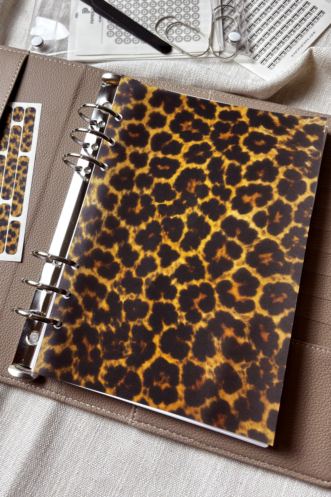Vellum Planner Dashboard - Leopard Print