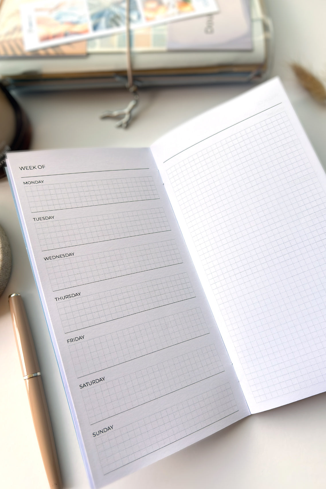 Travel Notebook - Weekly Horizontal - Undated