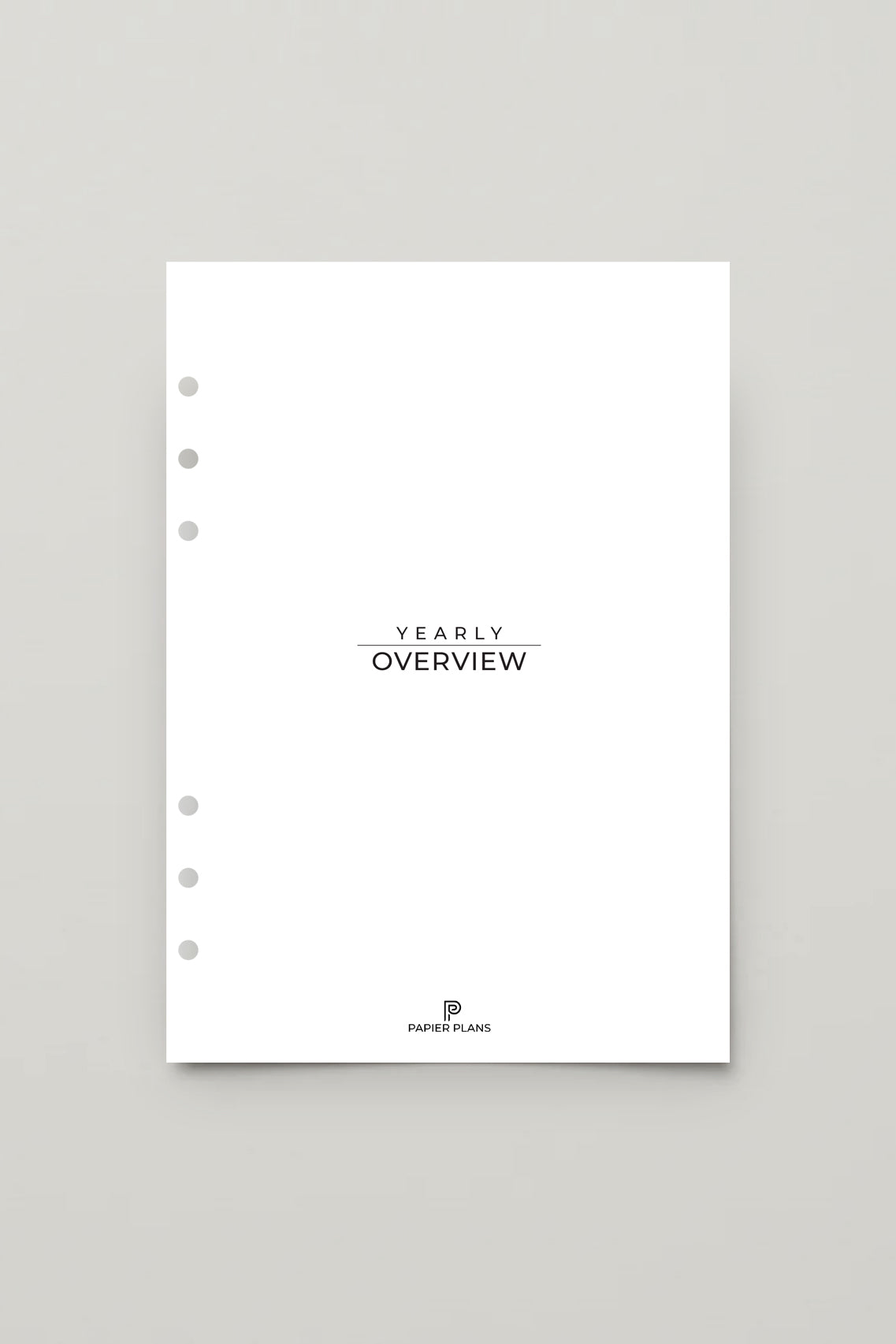 Yearly Overview